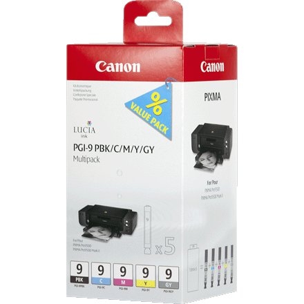 Inkoustová náplň Canon PGI-9, 5x 14 ml, CMYK