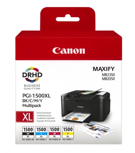 Inkoustová náplň Canon PGI-1500XL, 1200/935 stran, CMYK